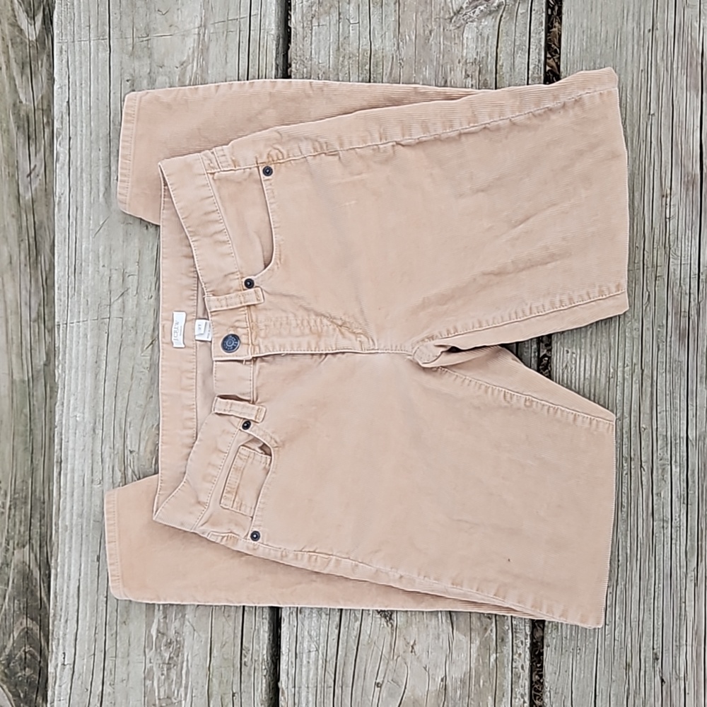J Crew Womens Matchstick Corduroy  Tan Skinny Leg Pants